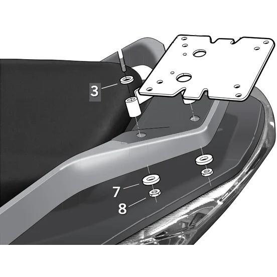 SHAD Top Master Topcase fitting