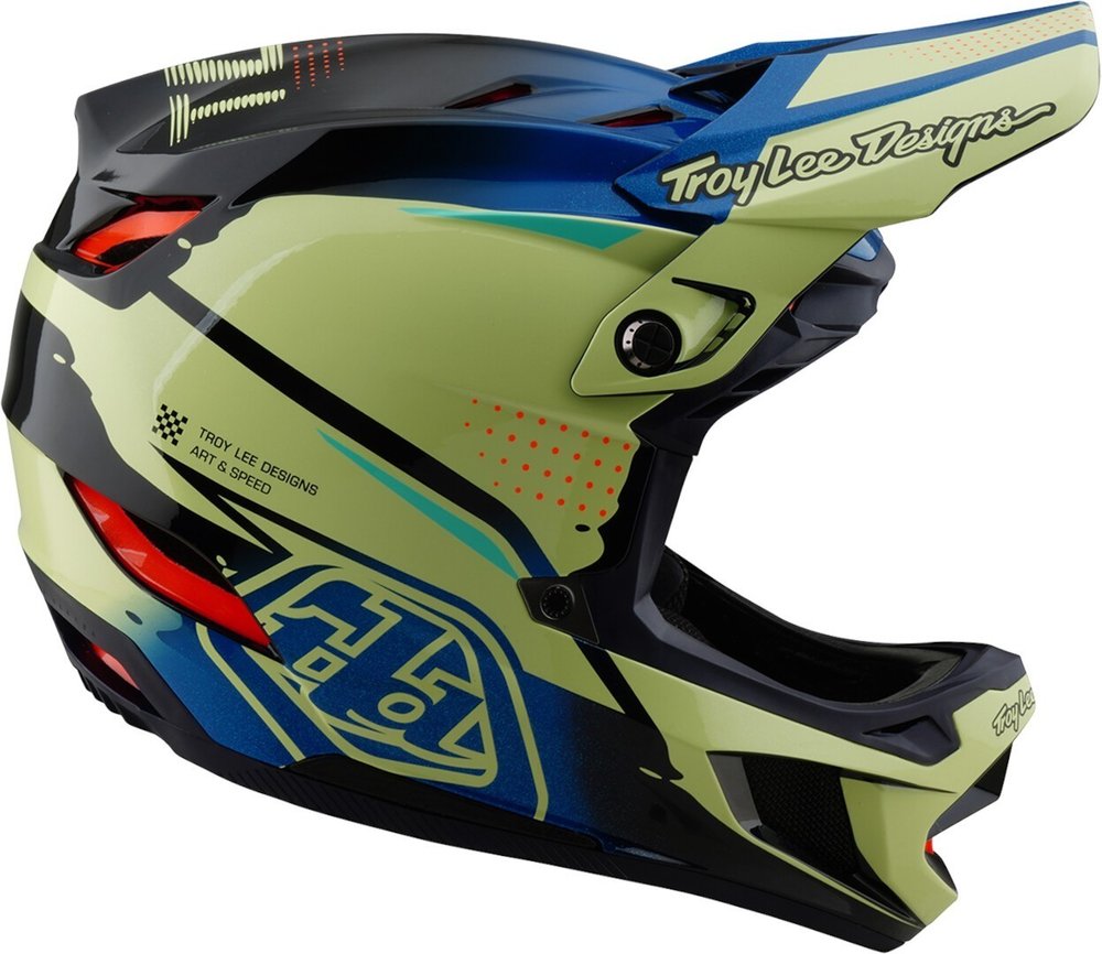 Troy Lee Designs D4 Mips Drip Composite Downhill Helmet