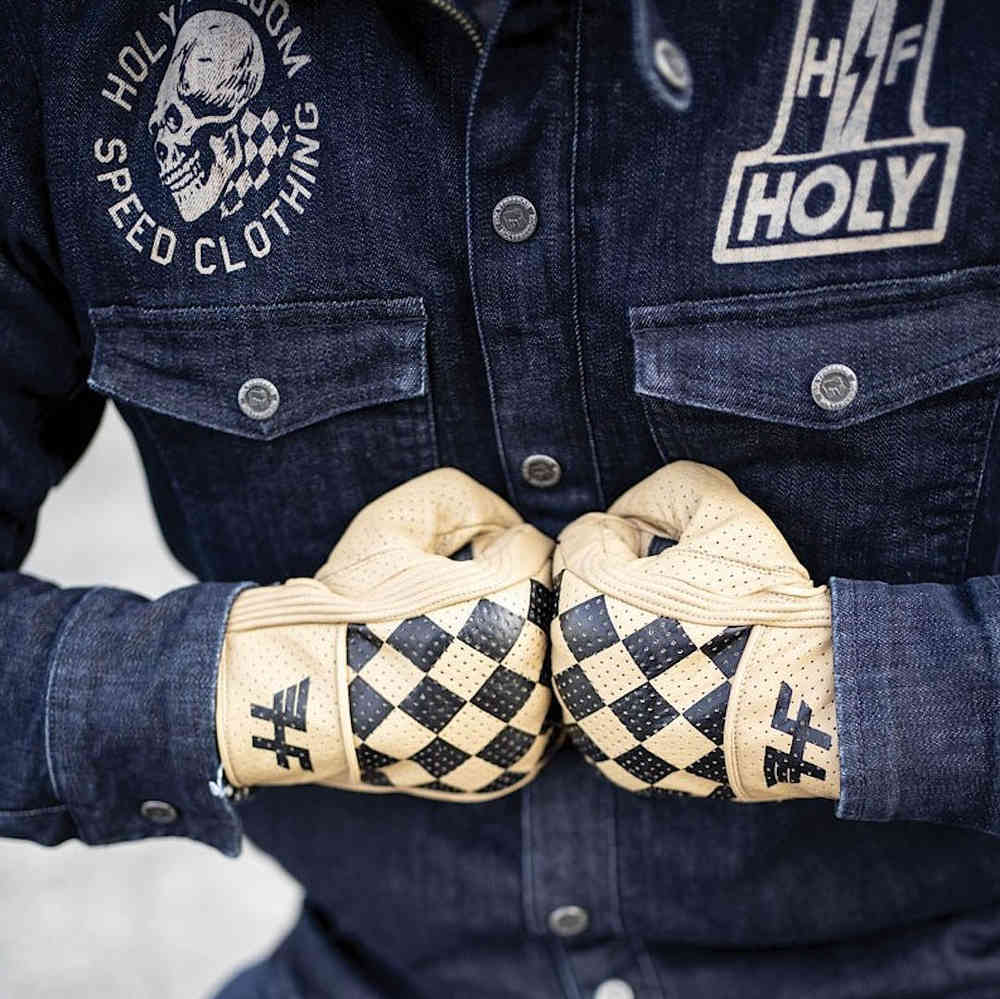 HolyFreedom Bullit Worker Perforated Motorcycle Gloves