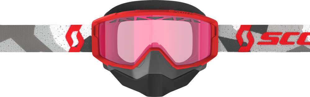 Scott Primal Camo White/Red Snow Goggles