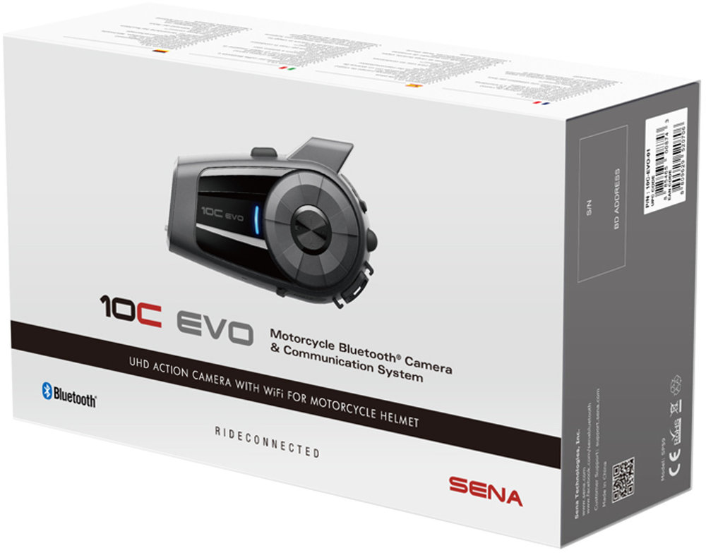 Sena 10C Evo Camera Bluetooth Communication System Single Pack
