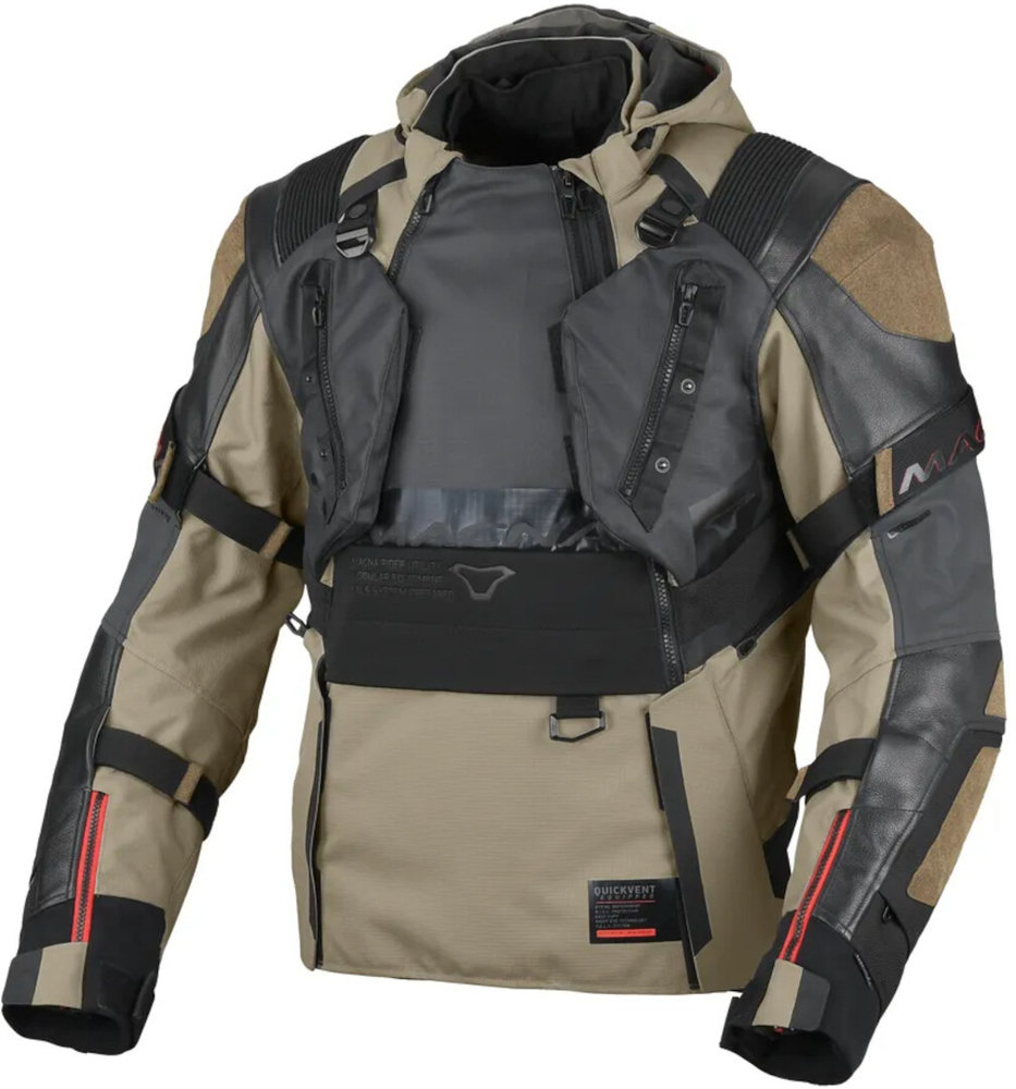 Macna Tryton NightEye waterproof Motorcycle Leather/Textile Jacket