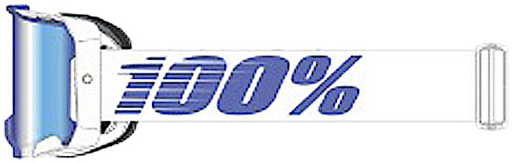 100% Armega Essential Chrome Motocross Goggles