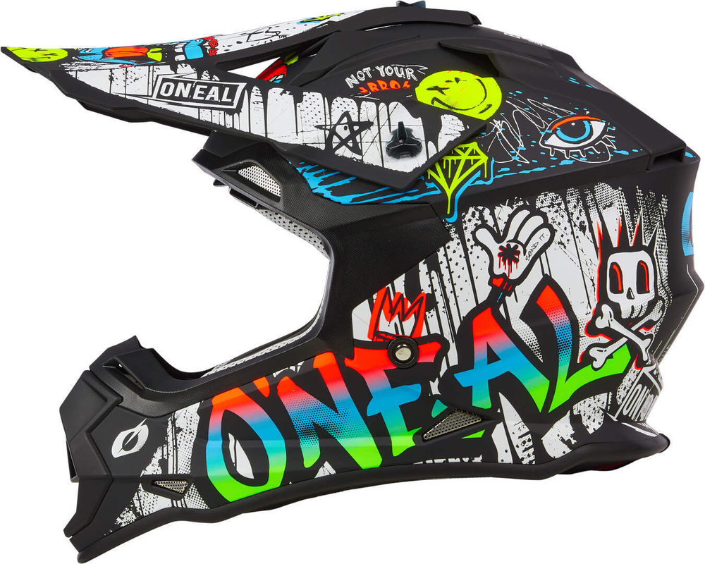Oneal 2SRS Rancid multicoloured Motocross Helmet