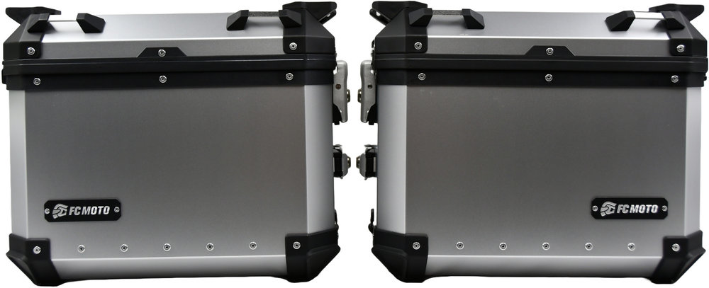 FC-Moto Terreno EVO Silver 28 L Alu Side Case Set + Lock Cylinder Set