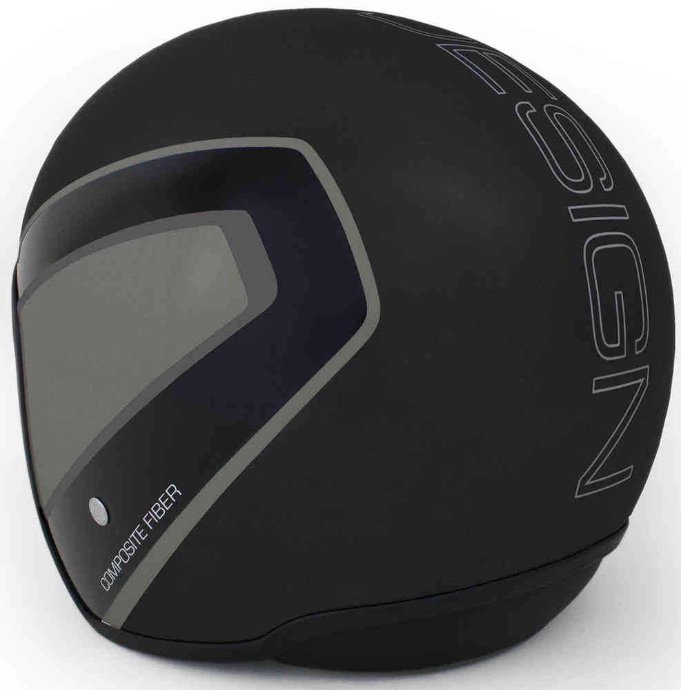 MOMO Raptor Jet Helmet Black Matt / Dark Silver