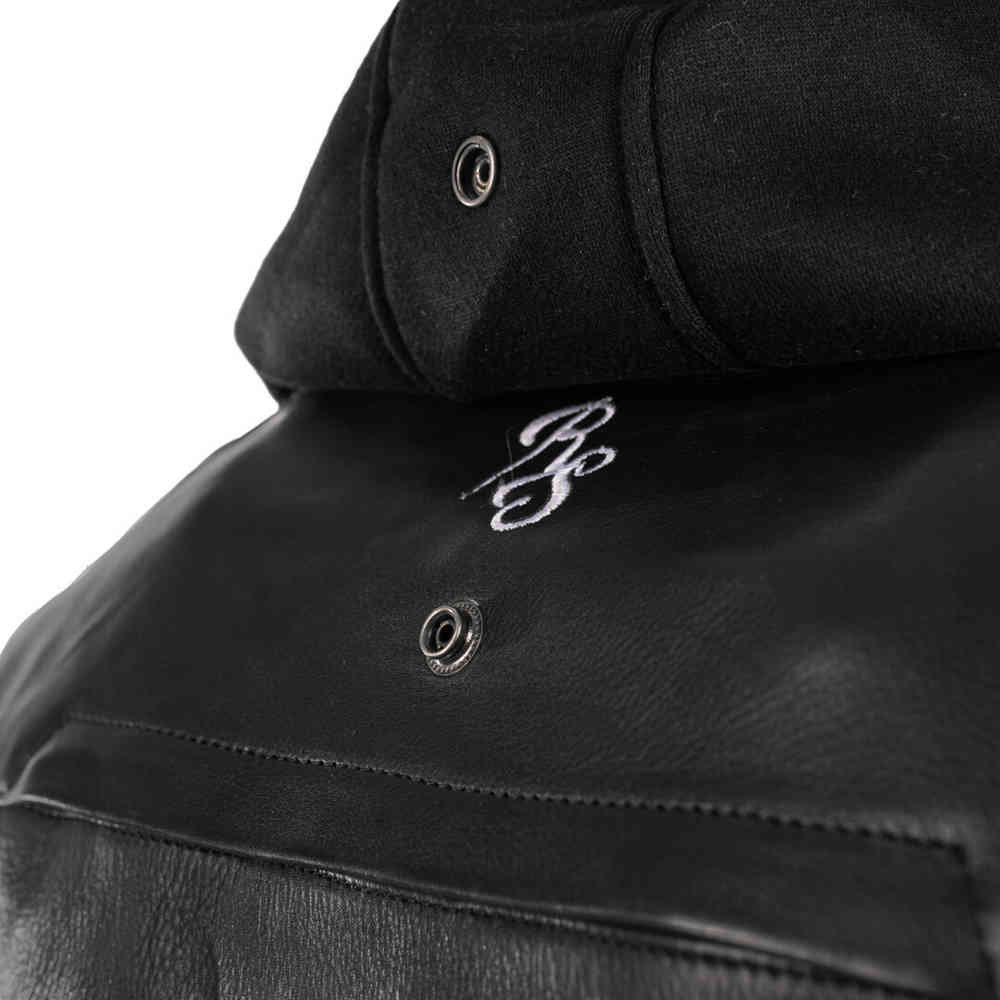 Rusty Stitches Jari Hooded V2 Motorcycle Leather Jacket