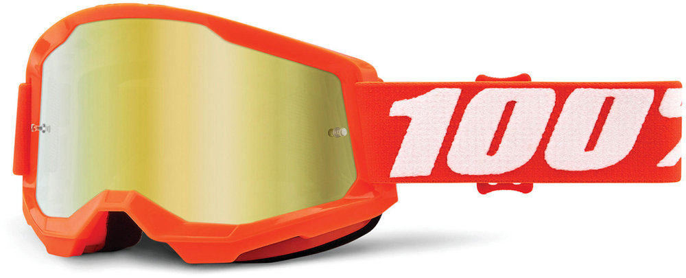 100% Strata 2 Chrome Motocross Goggles
