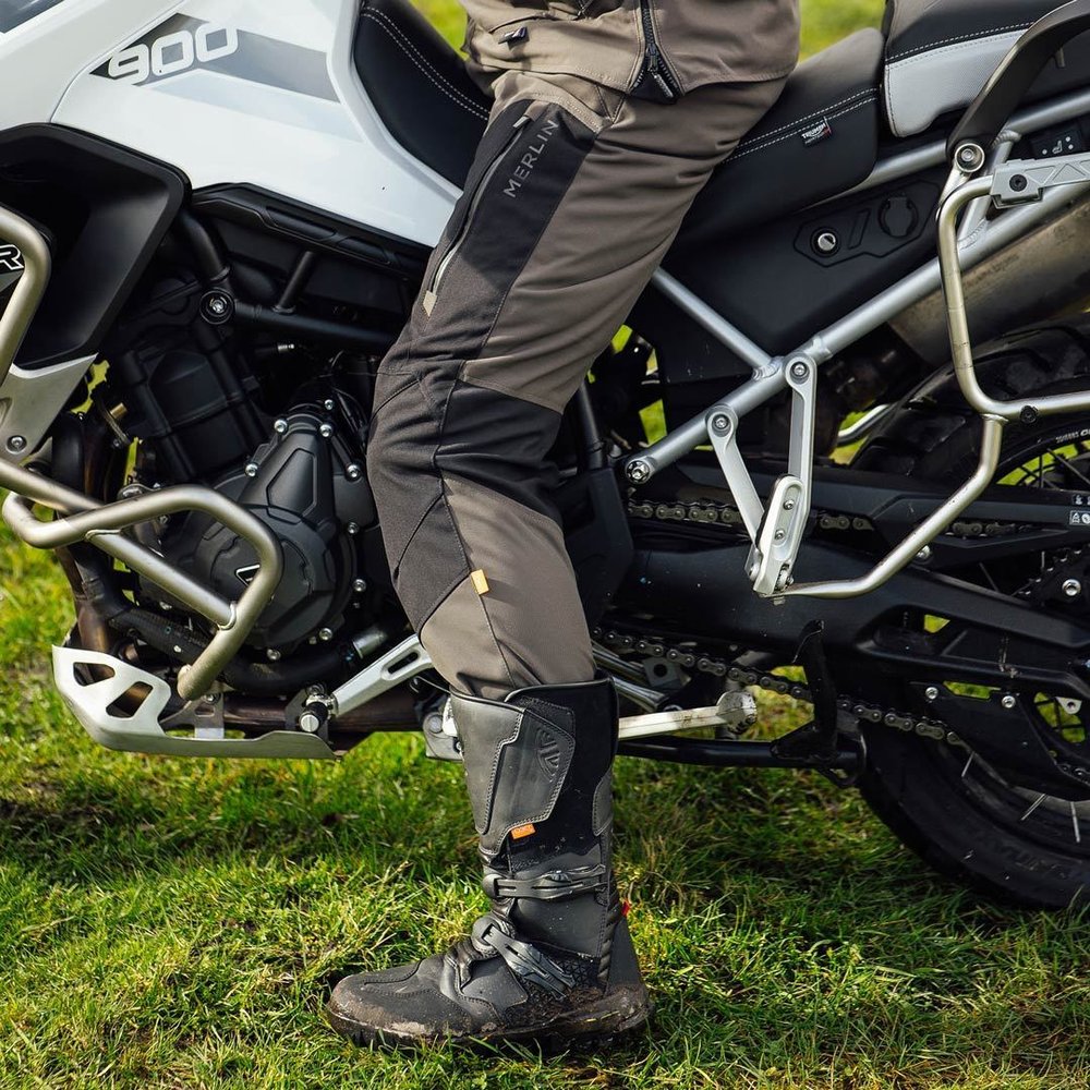 Merlin Borderlands D3O In Boot Motorcycle Textile Pants
