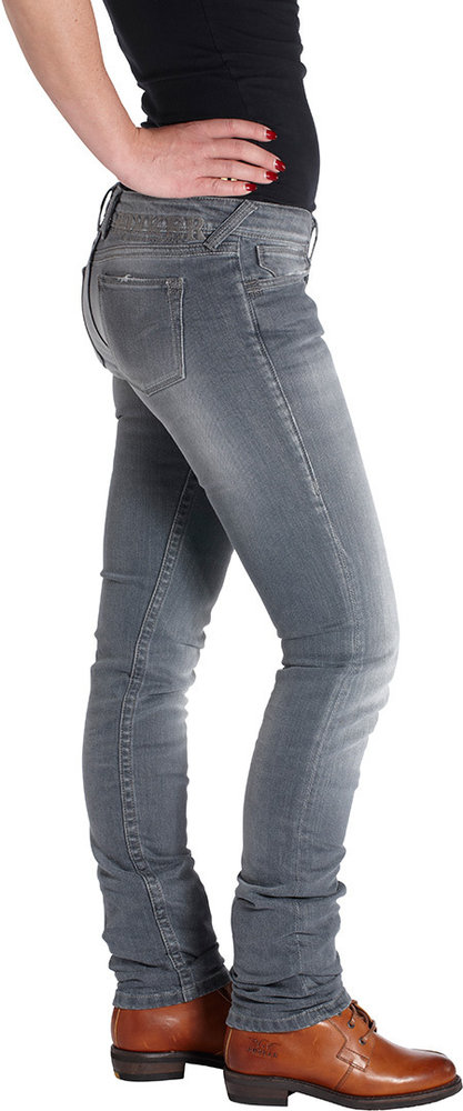 Rokker The Donna Grey Ladies Motorcycle Jeans