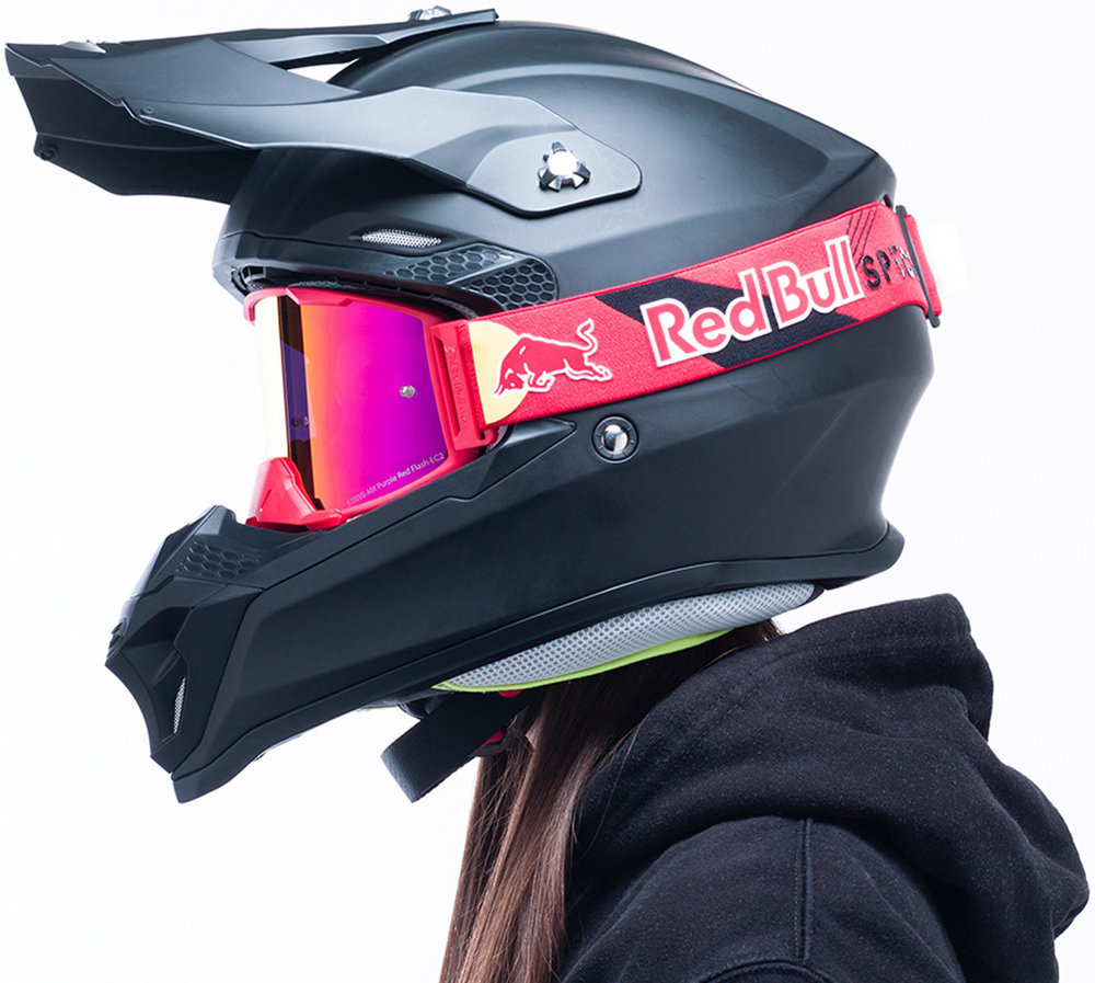 Red Bull SPECT Eyewear Strive Mirrored 006 Motocross Goggles