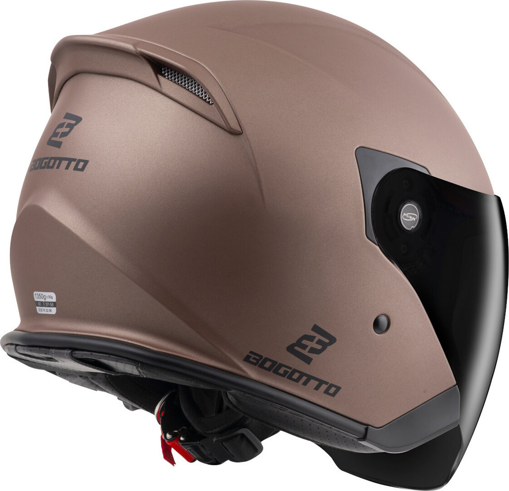 Bogotto H586 BT Solid Bluetooth Jet Helmet