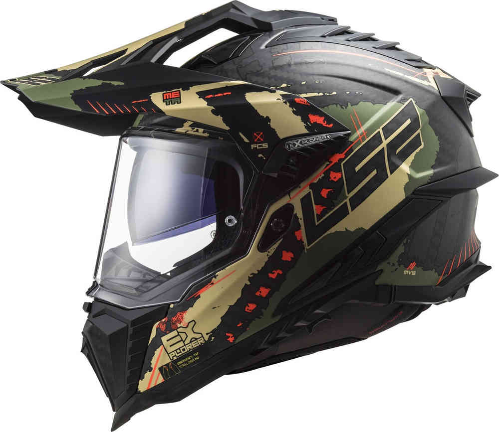 LS2 MX701 Explorer C Extend Carbon Motocross Helmet