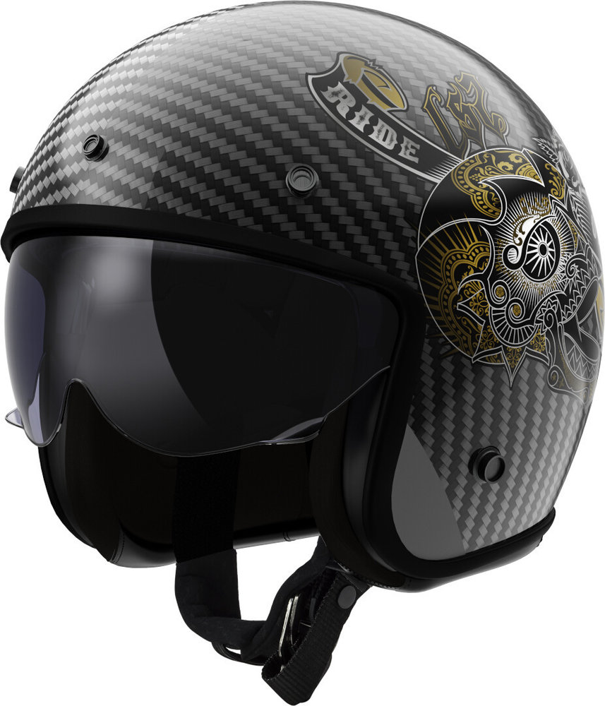 LS2 OF601 Bob II Carbon Custom Jet Helmet