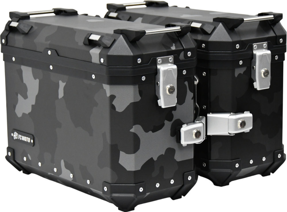 FC-Moto Terreno EVO Camo Black 36 L Alu Side Case Set + Lock Cylinder Set