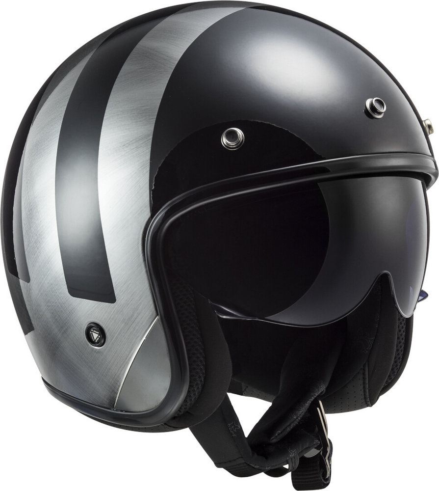 LS2 OF601 Bob II Lines Jet Helmet