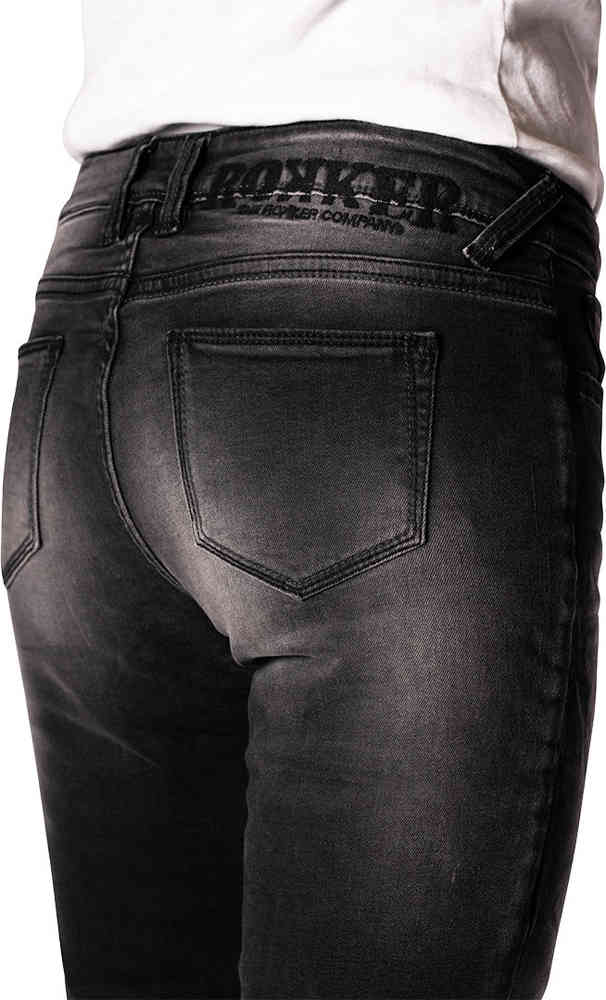 Rokker The Donna Black Ladies Motorcycle Jeans