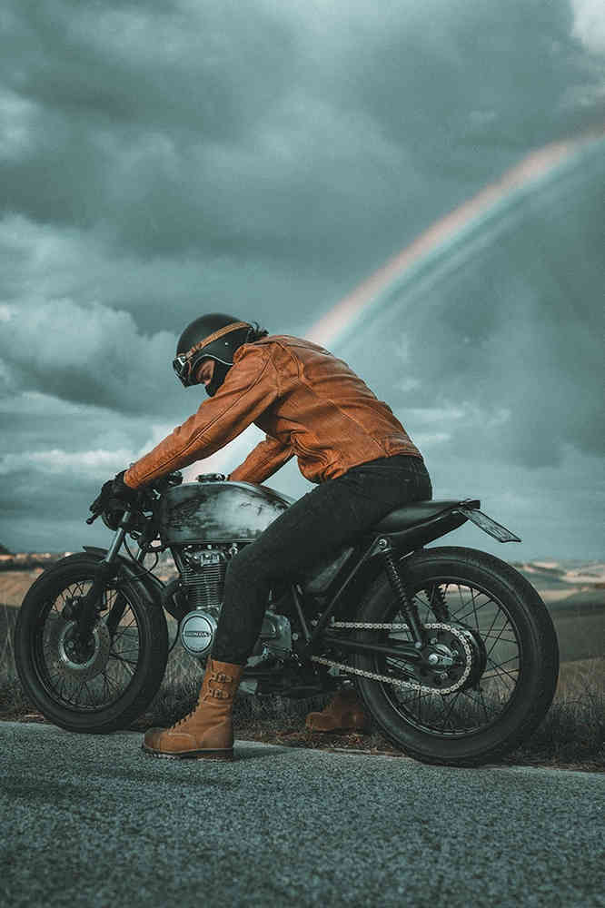 Fuel Bourbon Motorcycle Leather Jacket