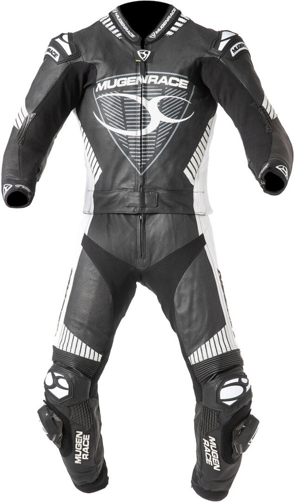 MUGENRACER Impegnato perforated Two Piece Motorcycle Leather Suit