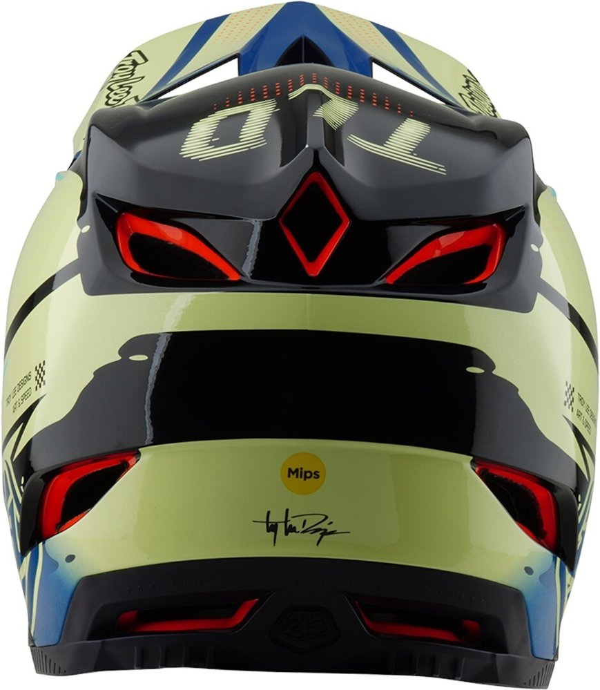Troy Lee Designs D4 Mips Drip Composite Downhill Helmet