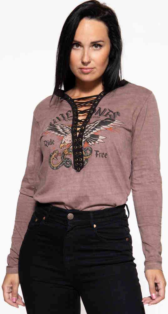 Queen Kerosin Wild Ones Ride Free Ladies Longsleeve