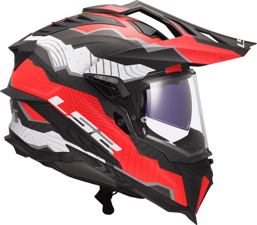 LS2 MX701 Explorer Carbon Trick Motocross Helmet