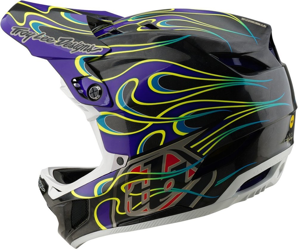 Troy Lee Designs D4 Torched Carbon Downhill Helm