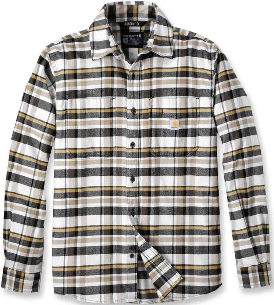 Carhartt Rugged Flex Relaxed Fit Midweight Flannel Long-Sleeve Plaid Shirt