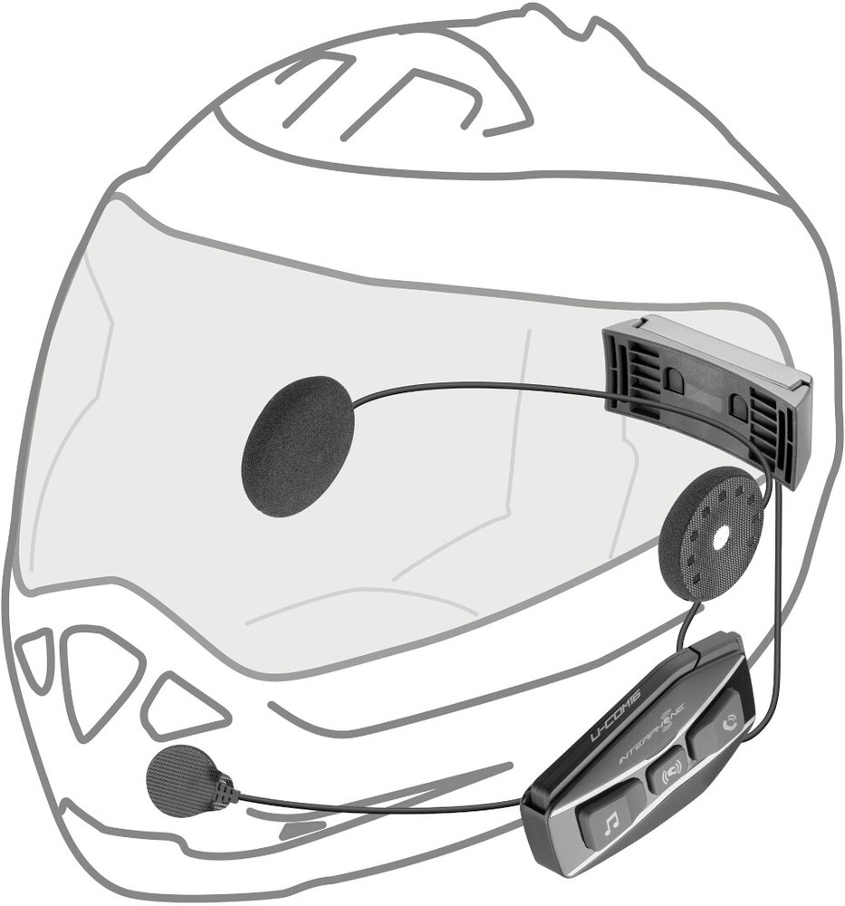 Interphone U-com 16 Bluetooth Communication System Double Pack