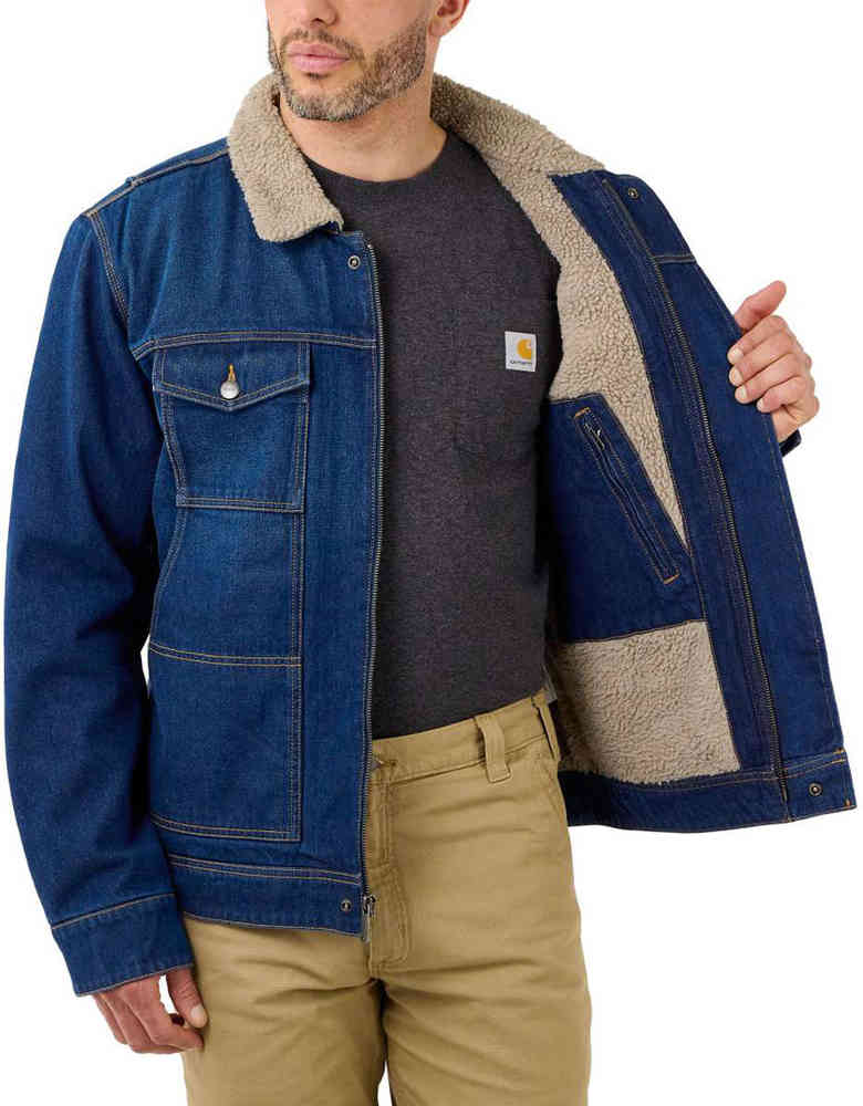 Carhartt Relaxed Denim Sherpa Lined Jacket