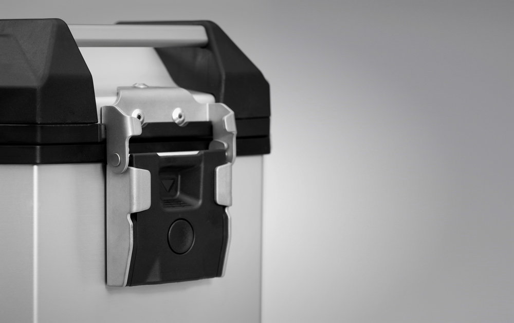 SW-Motech TRAX ADV M - Side case. Aluminum. 37 l. Left. Silver.