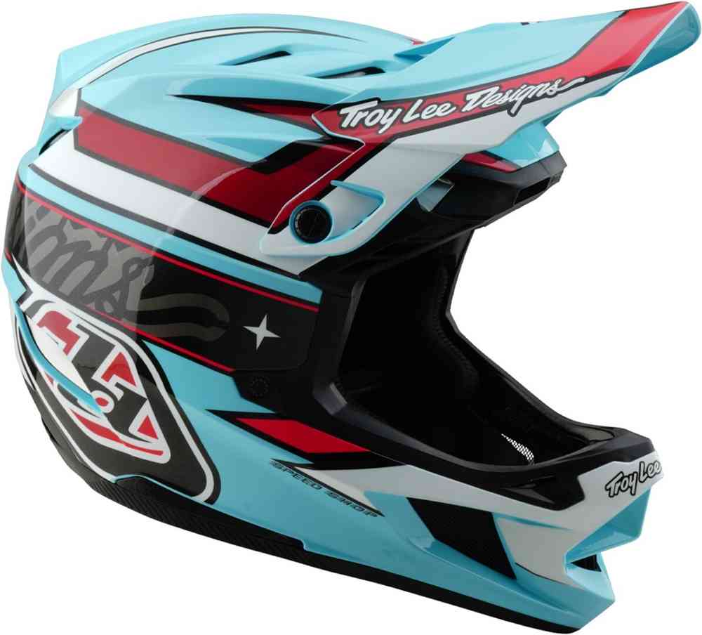 Troy Lee Designs D4 Mips Linear Polyacrylite Downhill Helm