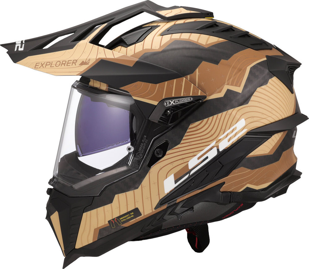 LS2 MX701 Explorer Carbon Trick Motocross Helmet