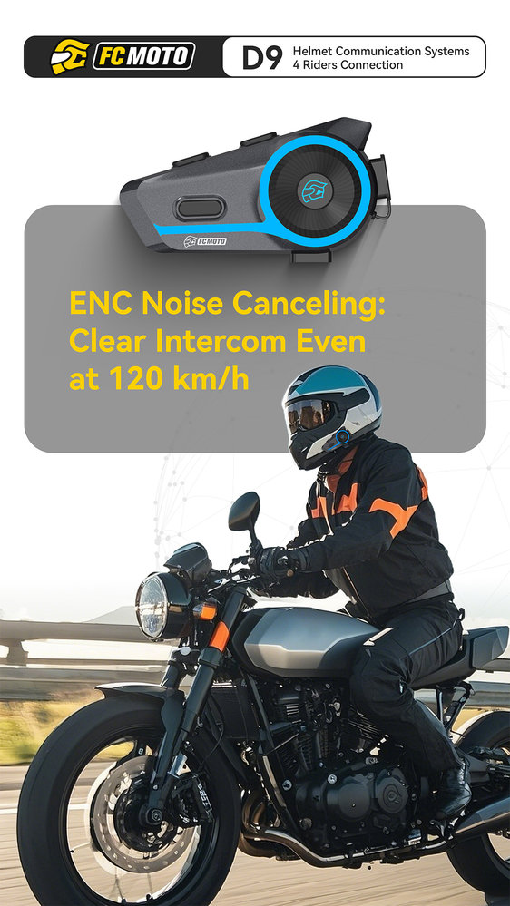 ASMAX D9 FC-Moto Edition Bluetooth Communication System Single Set