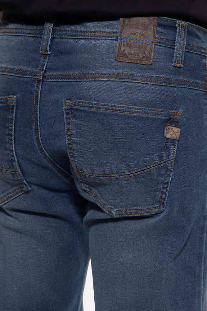 King Kerosin Kustombuilt Blue Motorcycle Textile Pants