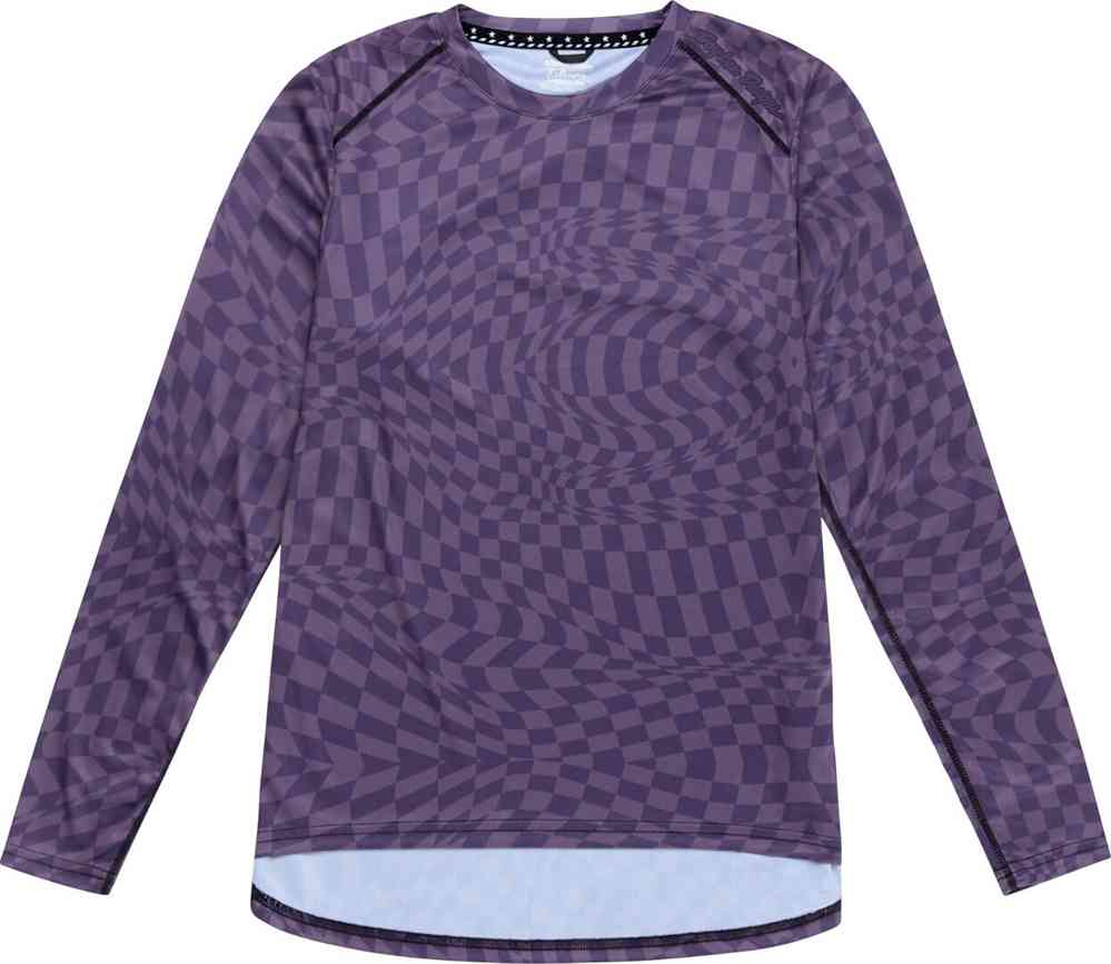 Troy Lee Designs Lilium LS Twisted Checkers Ladies Bicycle Jersey