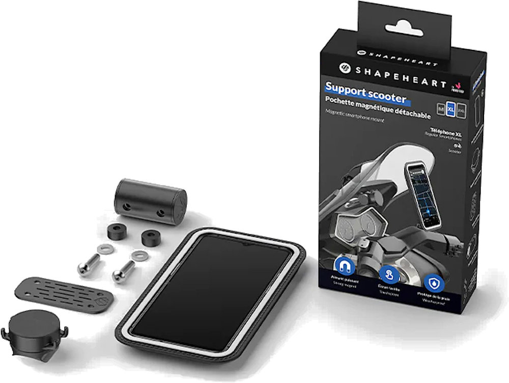 Shapeheart Scooter Bundle Magnetic Smartphone Mount For Dashboard