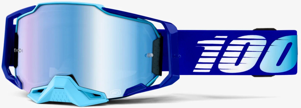 100% Armega Essential Chrome Motocross Goggles