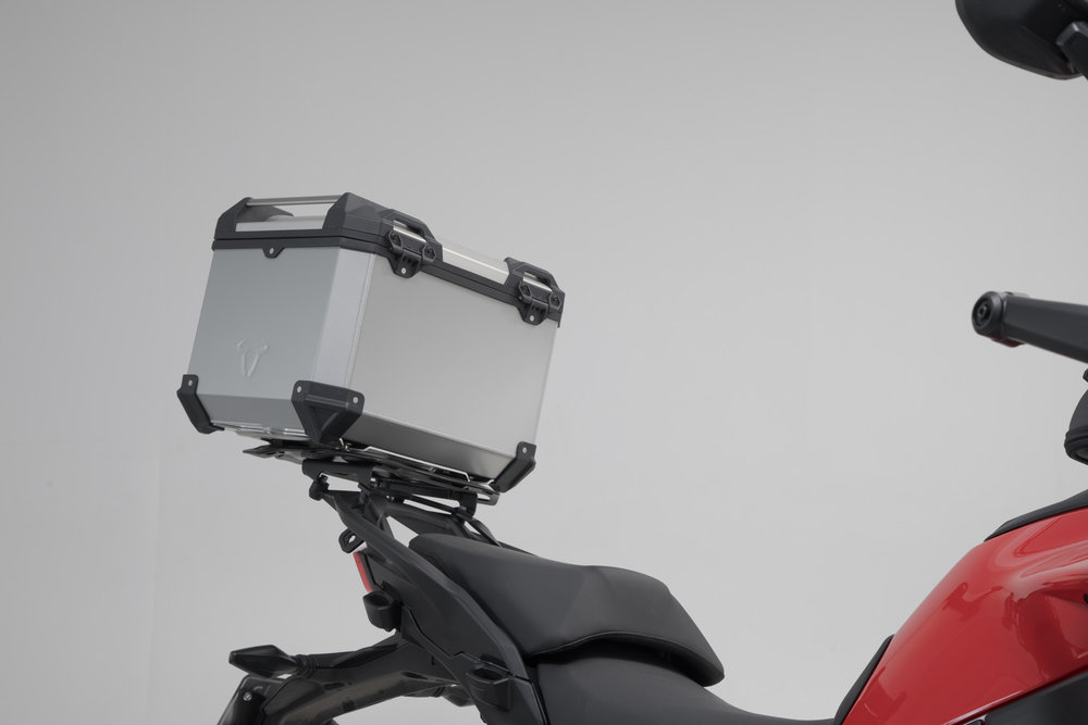 SW-Motech TRAX ADV top case system - Silver. Ducati Multistrada V4 (20-).