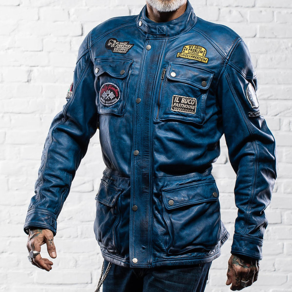 HolyFreedom Quattro Evolution Motorcycle Leather Jacket