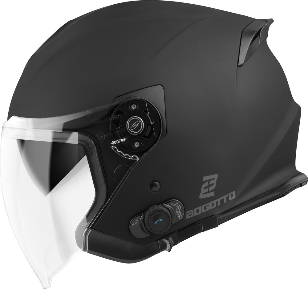 Bogotto H586 BT Solid Bluetooth Jet Helmet