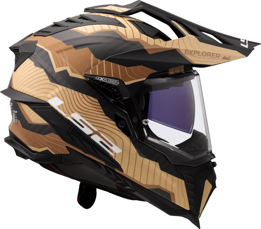 LS2 MX701 Explorer Carbon Trick Motocross Helmet
