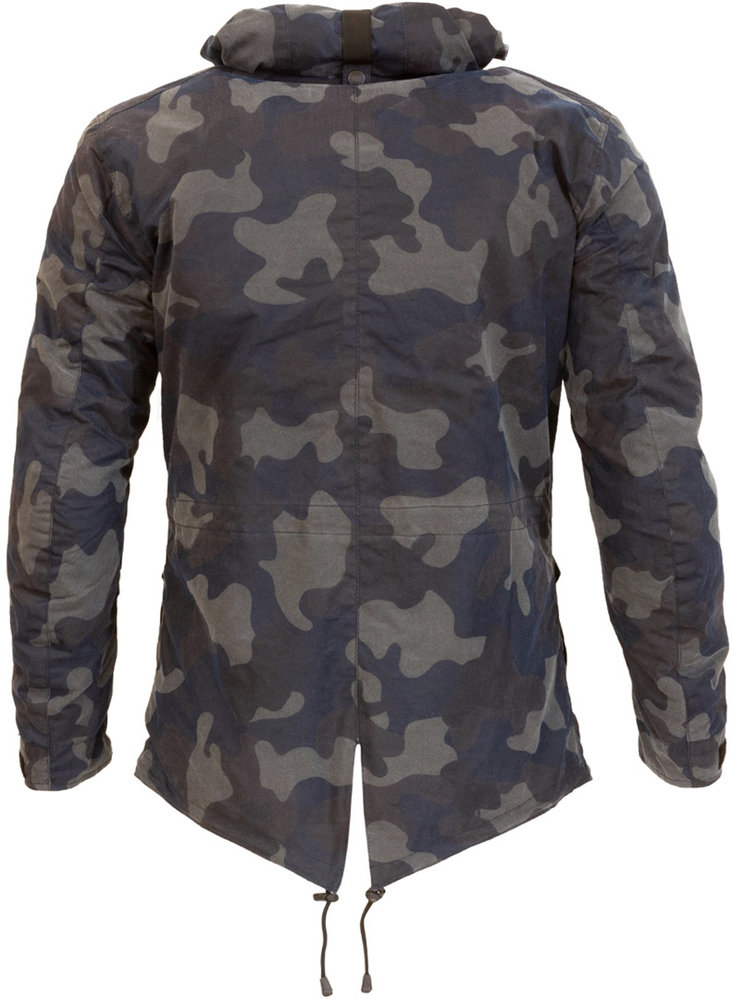 Merlin Belmot Camo Motorcycle Waxed Jacket