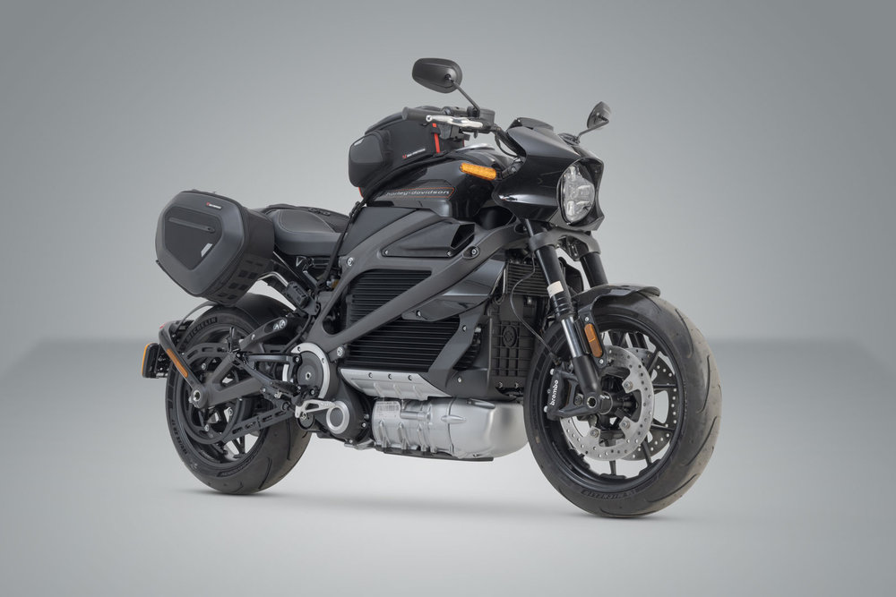 SW-Motech PRO BLAZE H saddlebag set - Black. LiveWireONE.