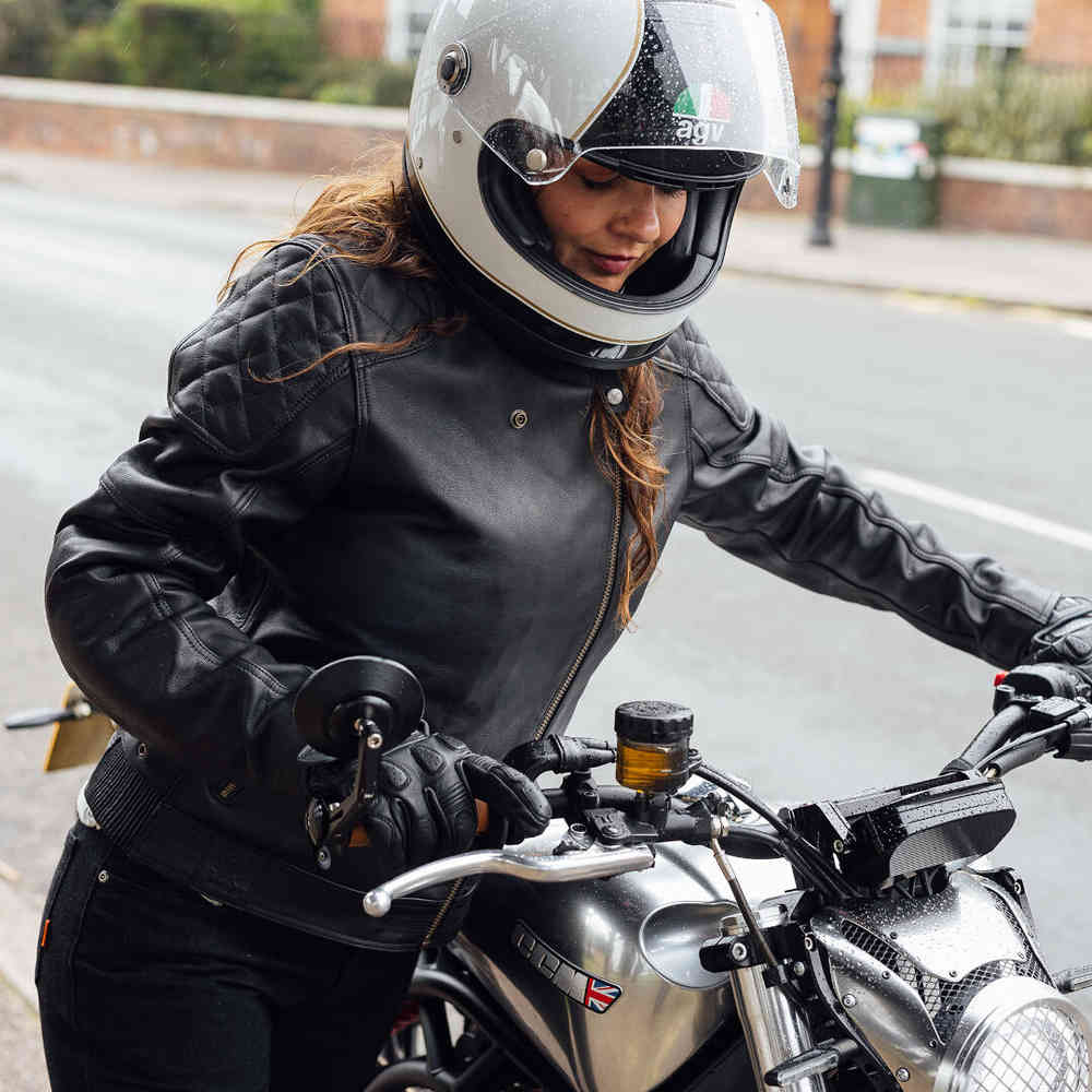 Merlin Bristol D3O Cafe Ladies Motorcycle Leather Jacket