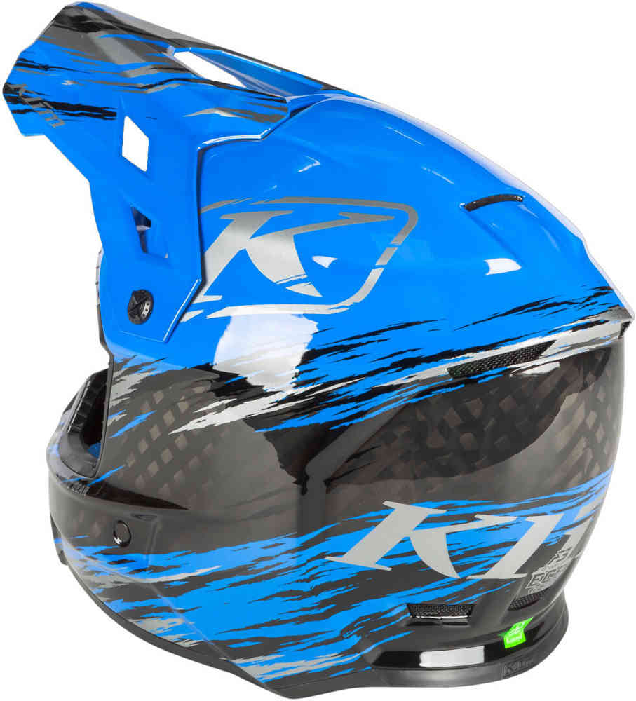 Klim F3 Carbon Pro Thrashed Snowmobile Helmet