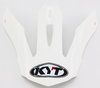 KYT Strike Eagle Plain White Helmet Peak