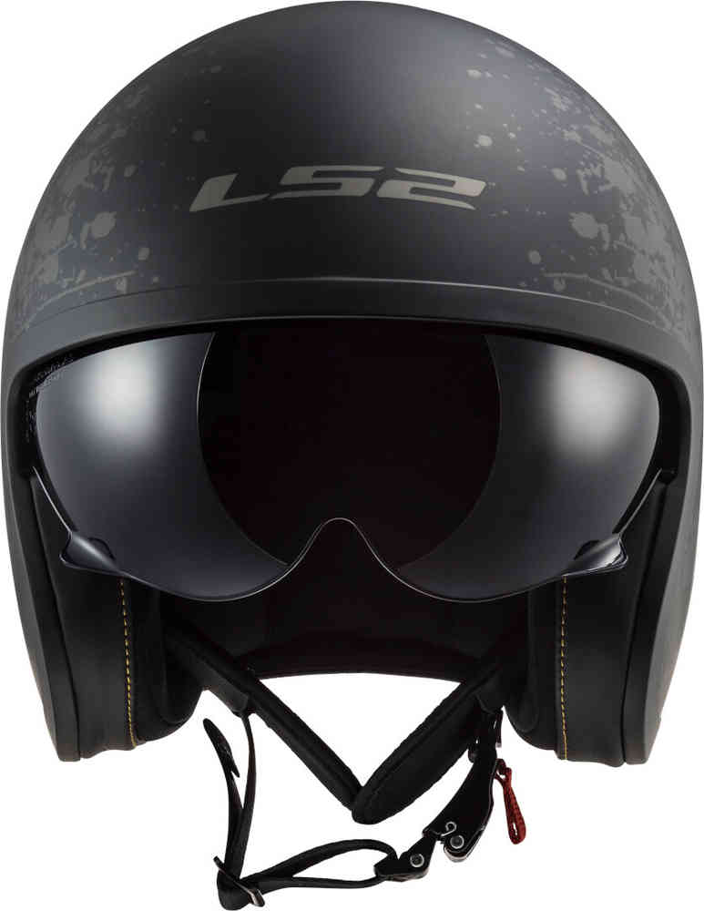 LS2 OF599 Spitfire II Black Flag Jet Helmet