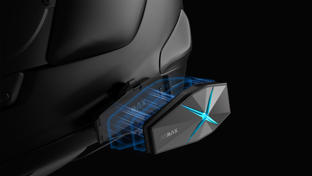 ASMAX F1 Plus Bluetooth Communication System Single Set