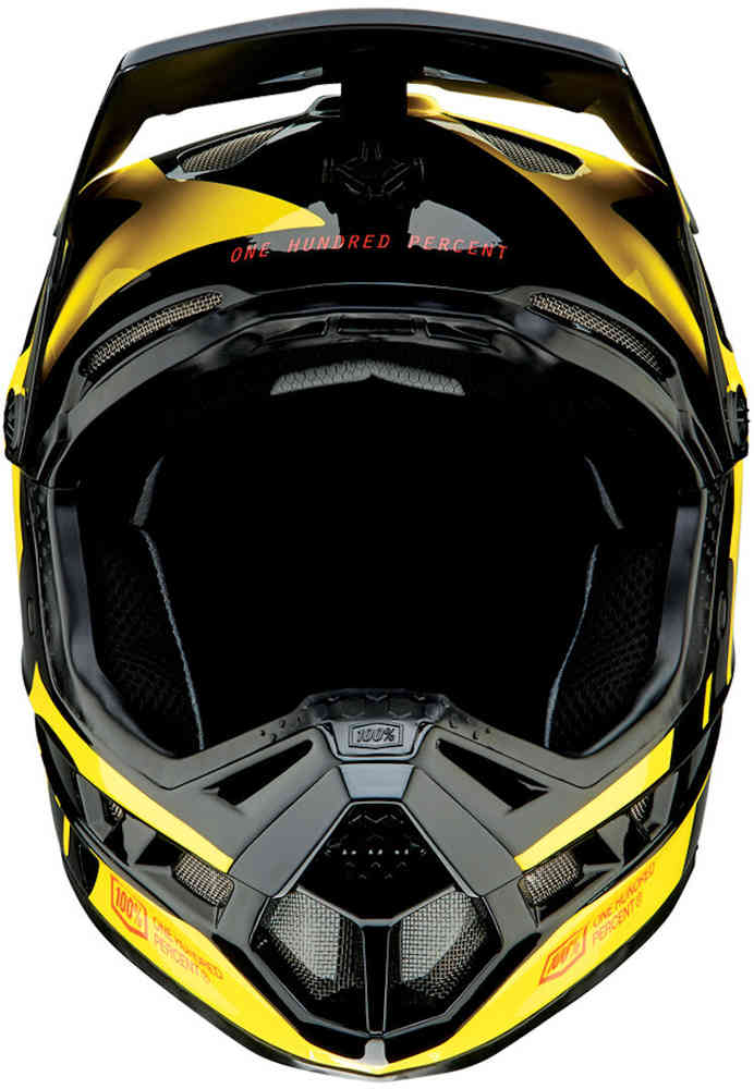 100% Aircraft Composite LTD Neon Yellow Downhill Helmet